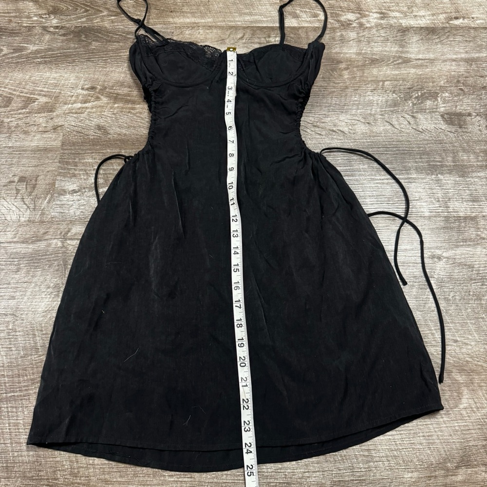 Princess Polly Hazel Cut Out Mini Dress Black Size 6 - Picture 4 of 9